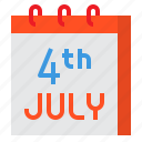 usa, america, independence, day, calendar, 4th of july