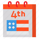 calendar, america, independence, day, usa, 4th of july