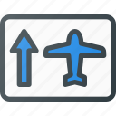 airport, plane, security, sign, terminal