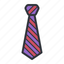 neck, tie, men