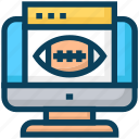 american football, online match, rugby, screen, sports, website