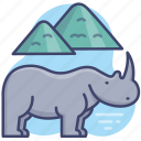 animal, rhino, rhinoceros, zoo