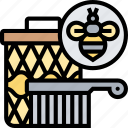 bee, brush, beehive, apiary, beekeeping