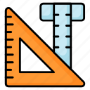 rulers, measurement, tools, scale, triangular, architecture, drawing