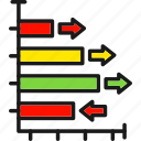 bar, chart, increase