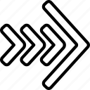 four, split, pointer, point, direction, multiple