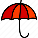 umbrella, autumn, weather, season, rain, spring, red