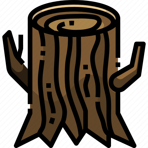 Log, stump, tree, wood icon - Download on Iconfinder