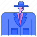 man, avatar, coat, hat, user, guy, people