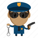 avatar, chibi, police, policeman, profession