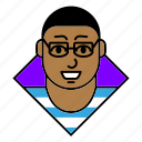 account, avatar, glasses, man, person, profile, user