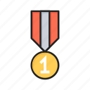 award, first, medal