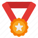 medal, award, winner, badge, star, achievement, prize