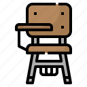 chair, desk, education, school, university