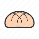 bread, bun, food, hamburger, round, tasty, yeast