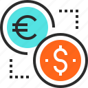 coin, currency, dollar, euro, exchange, finance, money