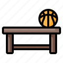 bench, chair, seat, team, basketball, ball, sport