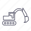 digger, excavator, truck, vehicle 