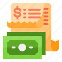 payment, money, bill, receipt, invoice