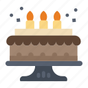 birthday, cake, candle