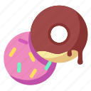 sweet, dessert, donut, sugar, bakery