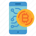 bitcoin, cash, coin, money, smartphone