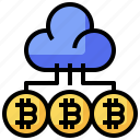 bitcoin, business, cloud, cryptocurrency, money