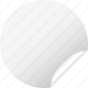 blank, circle, label, round, sticker, white