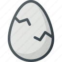 broken, crushed, egg