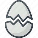 broken, crushed, egg