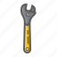 adjustable, build, plumber, repair, spanner, tool, wrench 