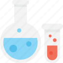 experiment, flask, lab flask, research, test tube