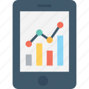 analytics, graph, infographic, mobile, mobile graph