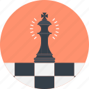 chess, figure, game, king, piece, plan, strategy