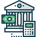 bank, banknote, business, calculator, dollar, exchange, stock