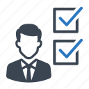 business, businessman, checklist, checkmark, list