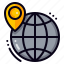 business, globe, gps, location, pin