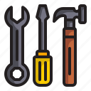 wrench, screwdriver, equipment, service, maintenance, construction and tools