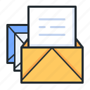 newsletter, mail, correspondence, documents