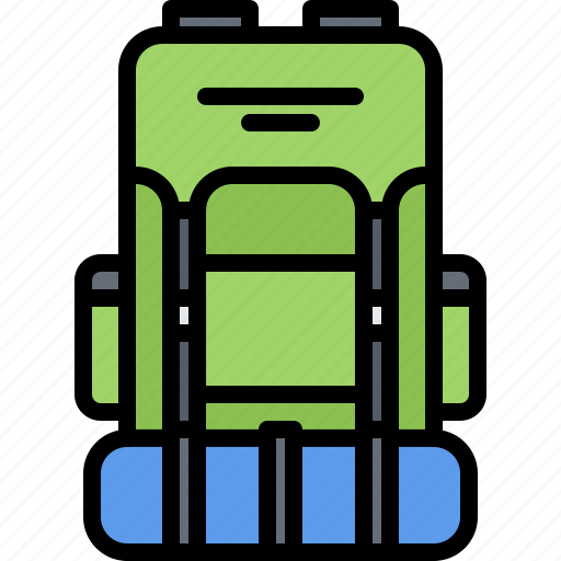 Backpack, sleeping, bag, camping, nature icon - Download on Iconfinder