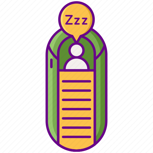 Sleeping, bag, camping, sleep icon - Download on Iconfinder