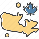 canada, gps, location, map