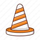 cone, stop, block, road, traffic