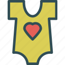 baby, heart, love, shirt