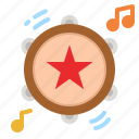 tambourine, musical, instrument, jingle, music