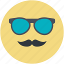 costume, glasses, hipster mask, moustache, party props