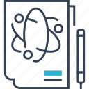 chemistry, formula, notebook, pen