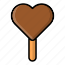 brown, chocolate, cocoa, delicious, dessert, heart, sweet