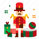 christmas, drum, soldier, toy