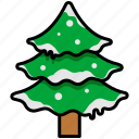 christmas, christmas tree, snow, tree, winter